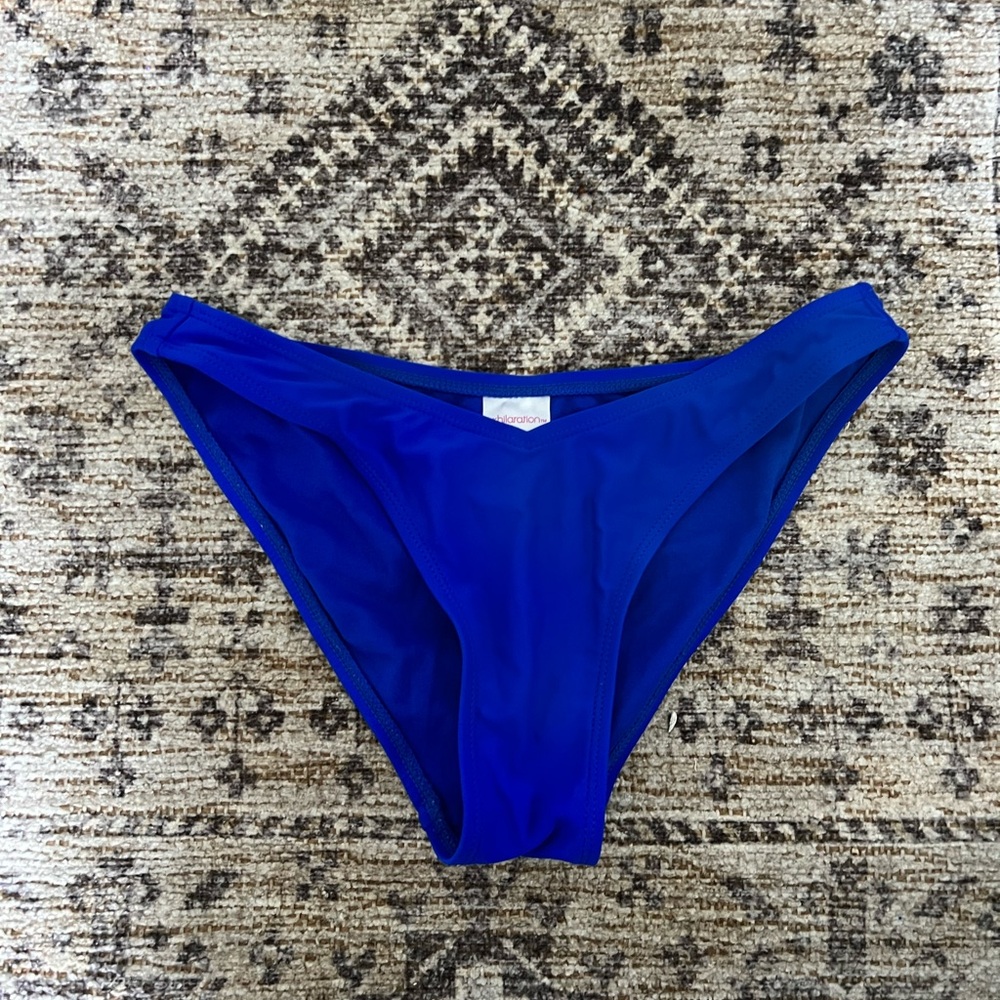 Blue bikini bottoms